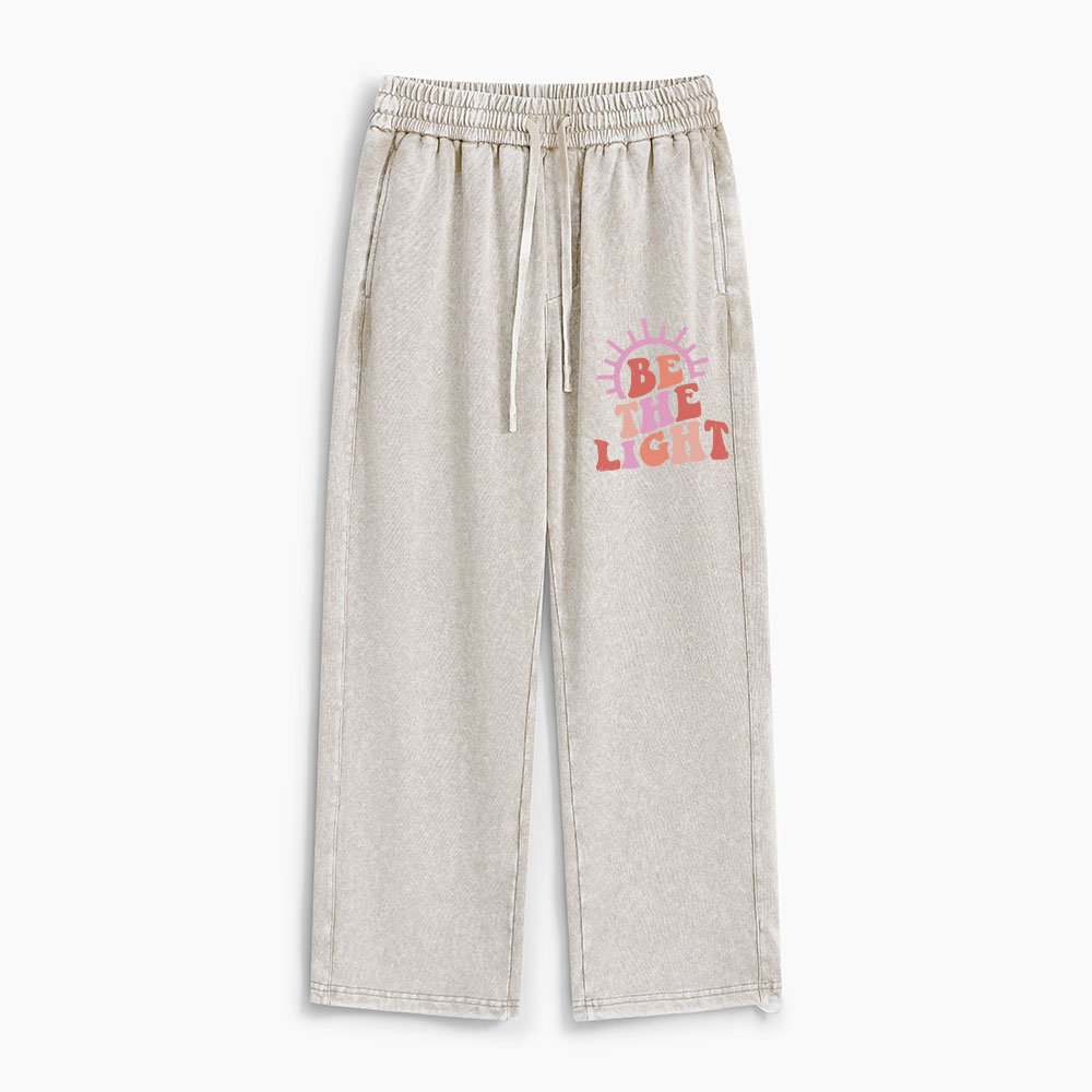 Be The Light Christian Washed Sweatpants