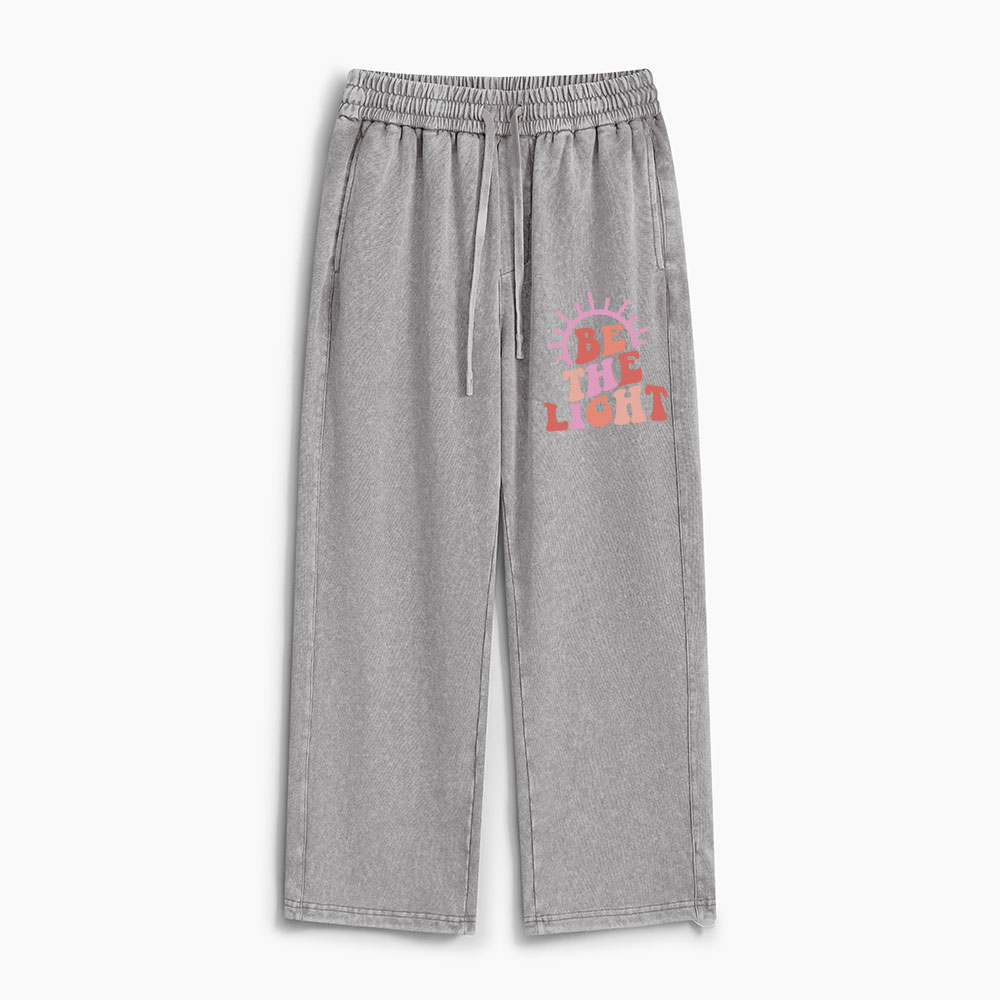 Be The Light Christian Washed Sweatpants