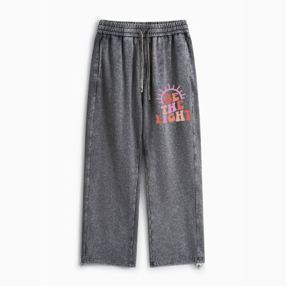 Be The Light Christian Washed Sweatpants