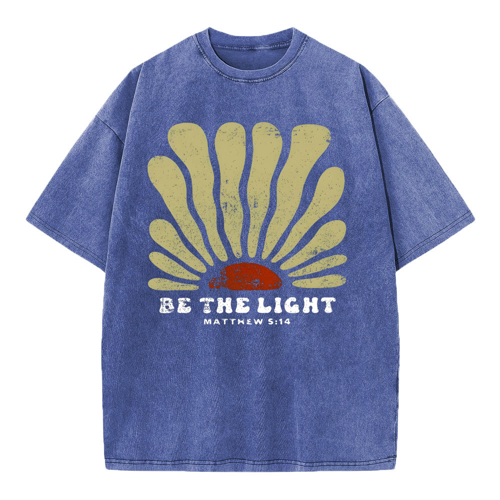 Be The Light Christian Washed T-Shirt