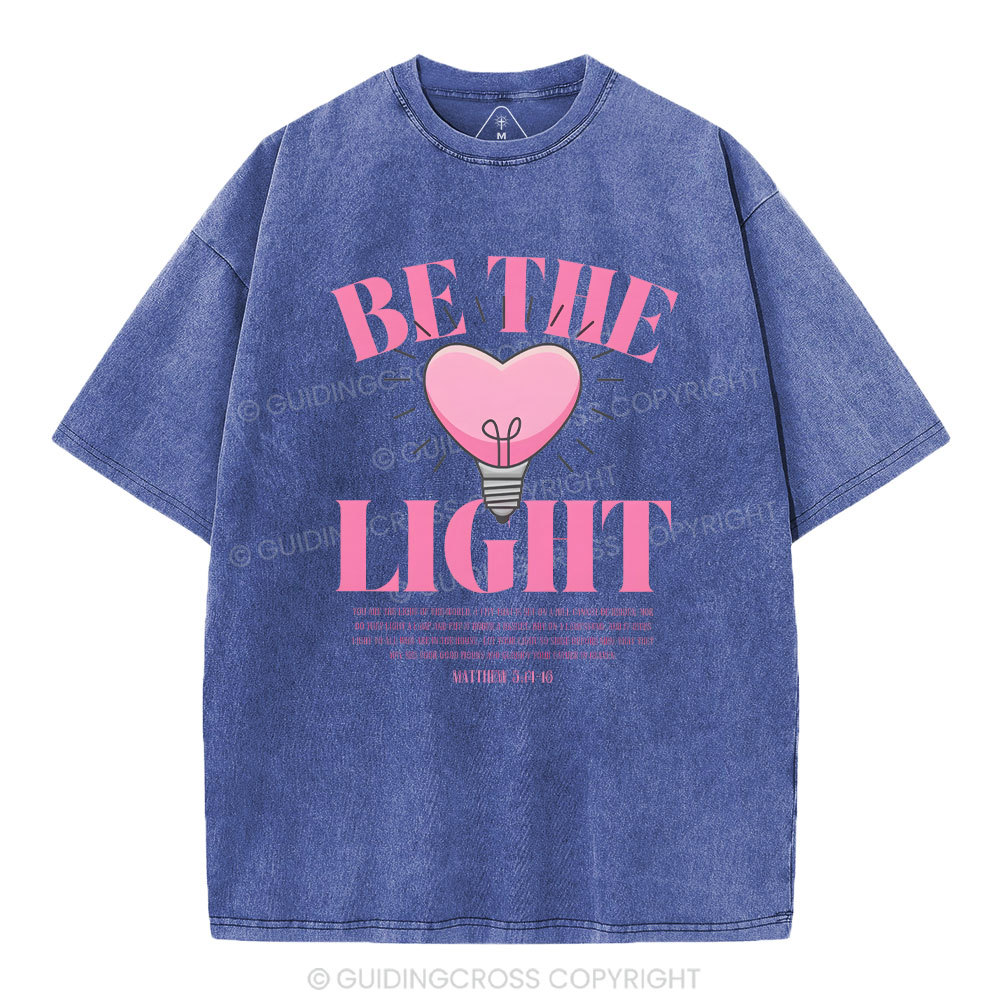 Be The Light Christian Washed T-Shirt