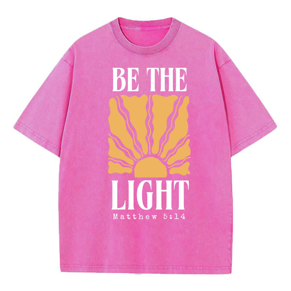 Be The Light Christian Washed T-Shirt