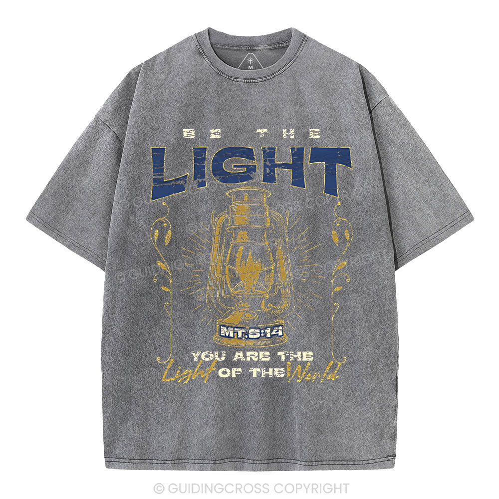 Be The Light Christian Washed T-Shirt