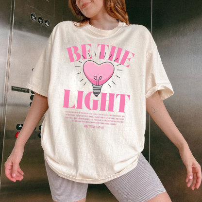 Be The Light Christian Washed T-Shirt