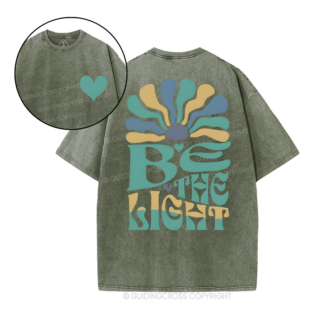 Be The Light Christian Washed T-Shirt
