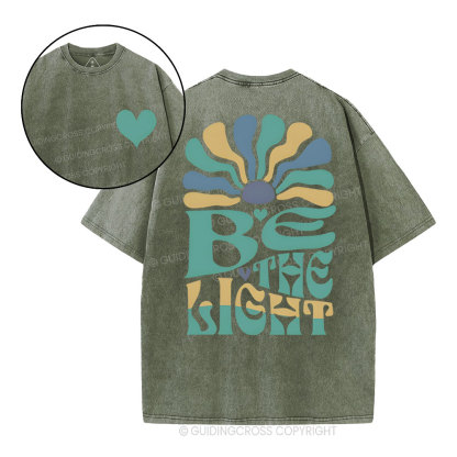 Be The Light Christian Washed T-Shirt
