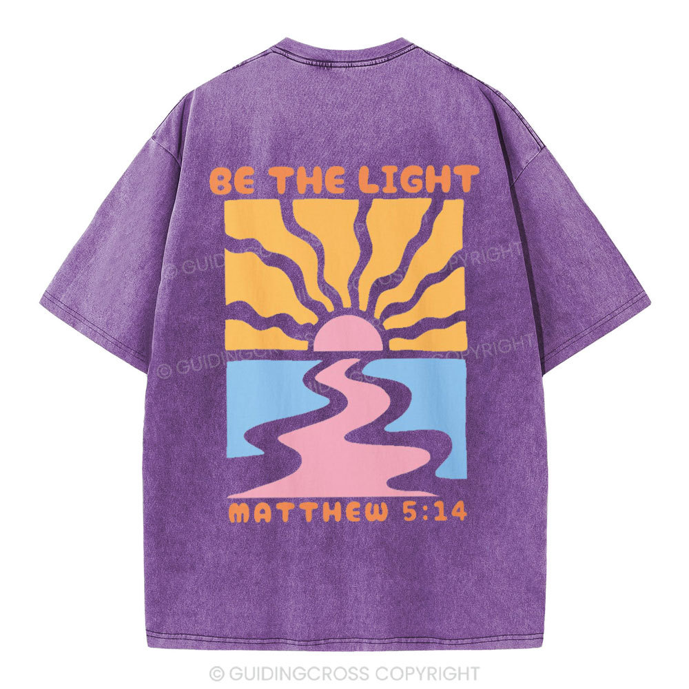 Be The Light Christian Washed T-Shirt