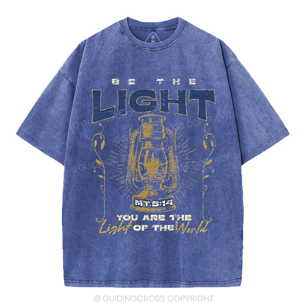 Be The Light Christian Washed T-Shirt