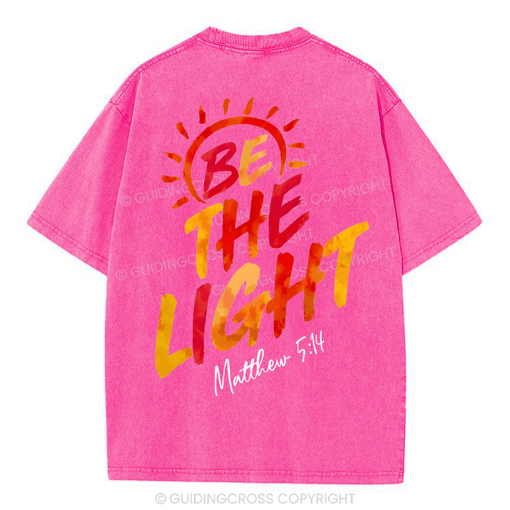 Be The Light Christian Washed T-Shirt