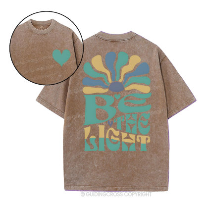 Be The Light Christian Washed T-Shirt