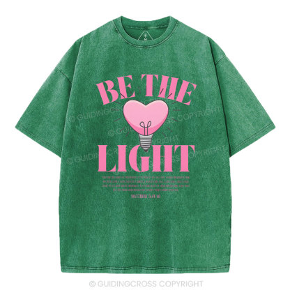 Be The Light Christian Washed T-Shirt