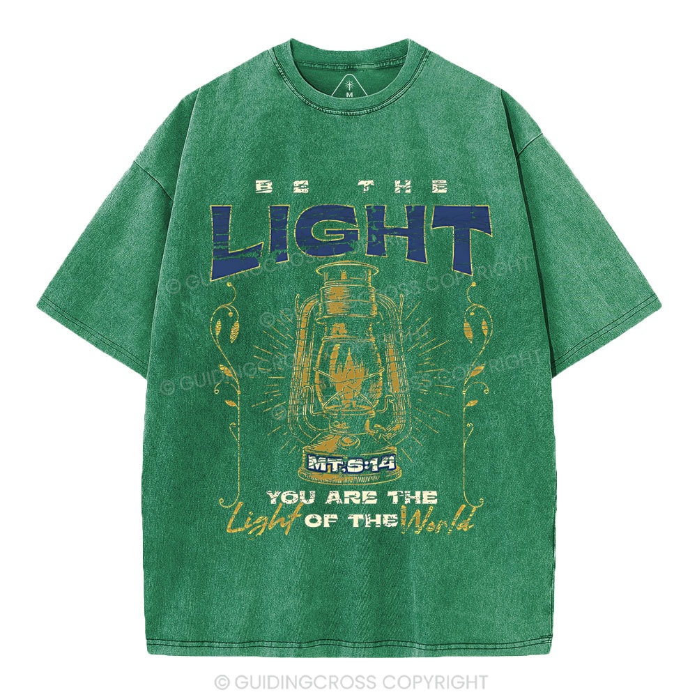 Be The Light Christian Washed T-Shirt