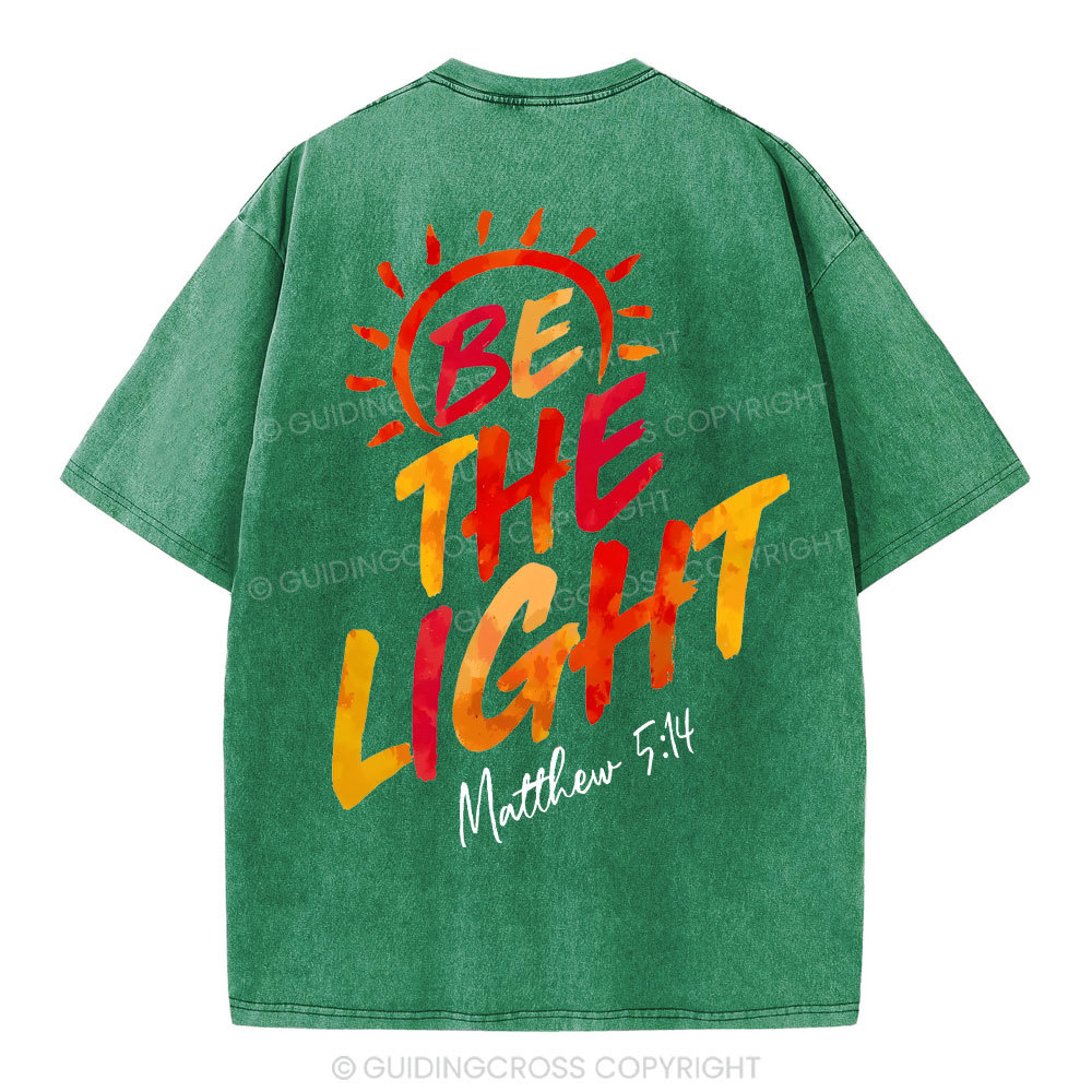 Be The Light Christian Washed T-Shirt