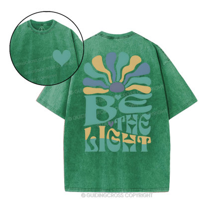 Be The Light Christian Washed T-Shirt
