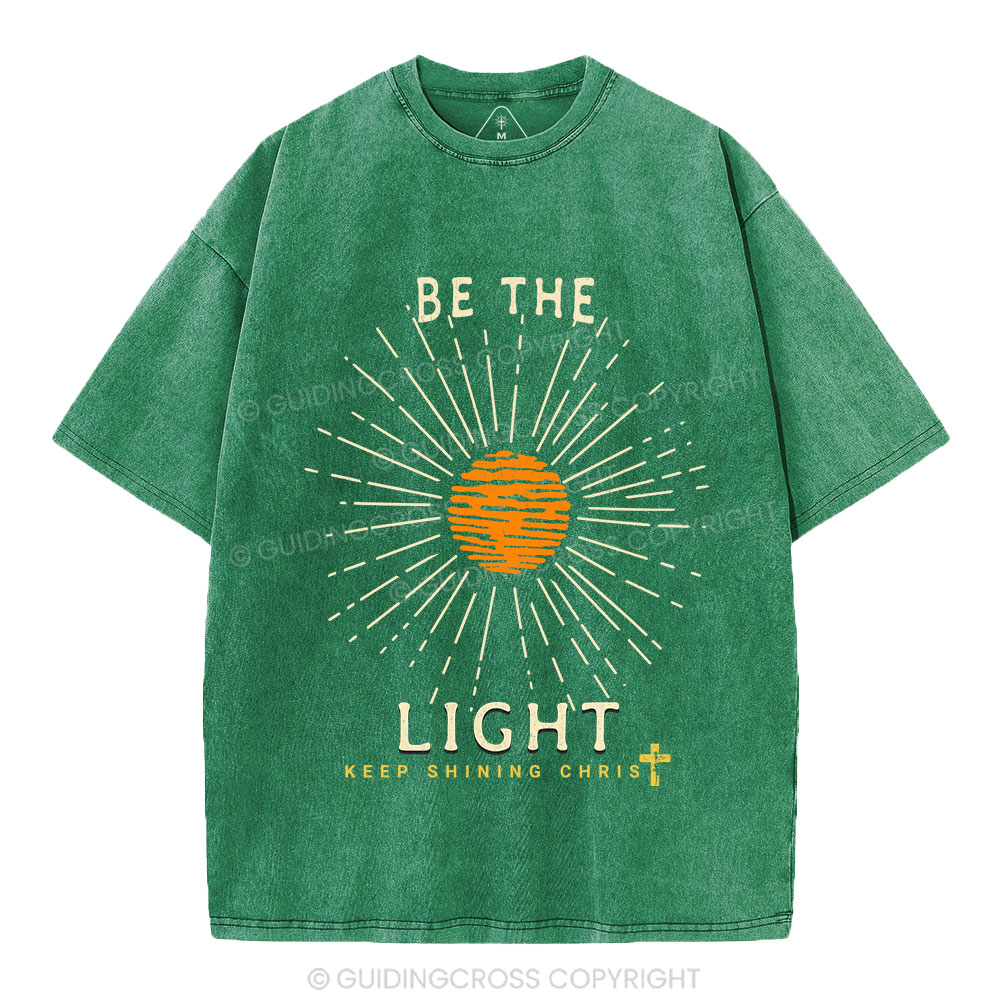Be The Light Christian Washed T-Shirt
