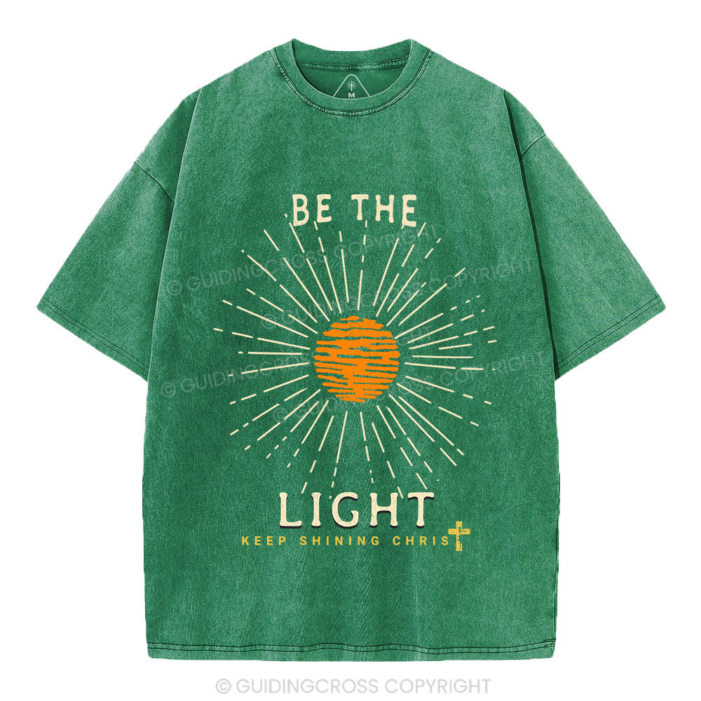 Be The Light Christian Washed T-Shirt