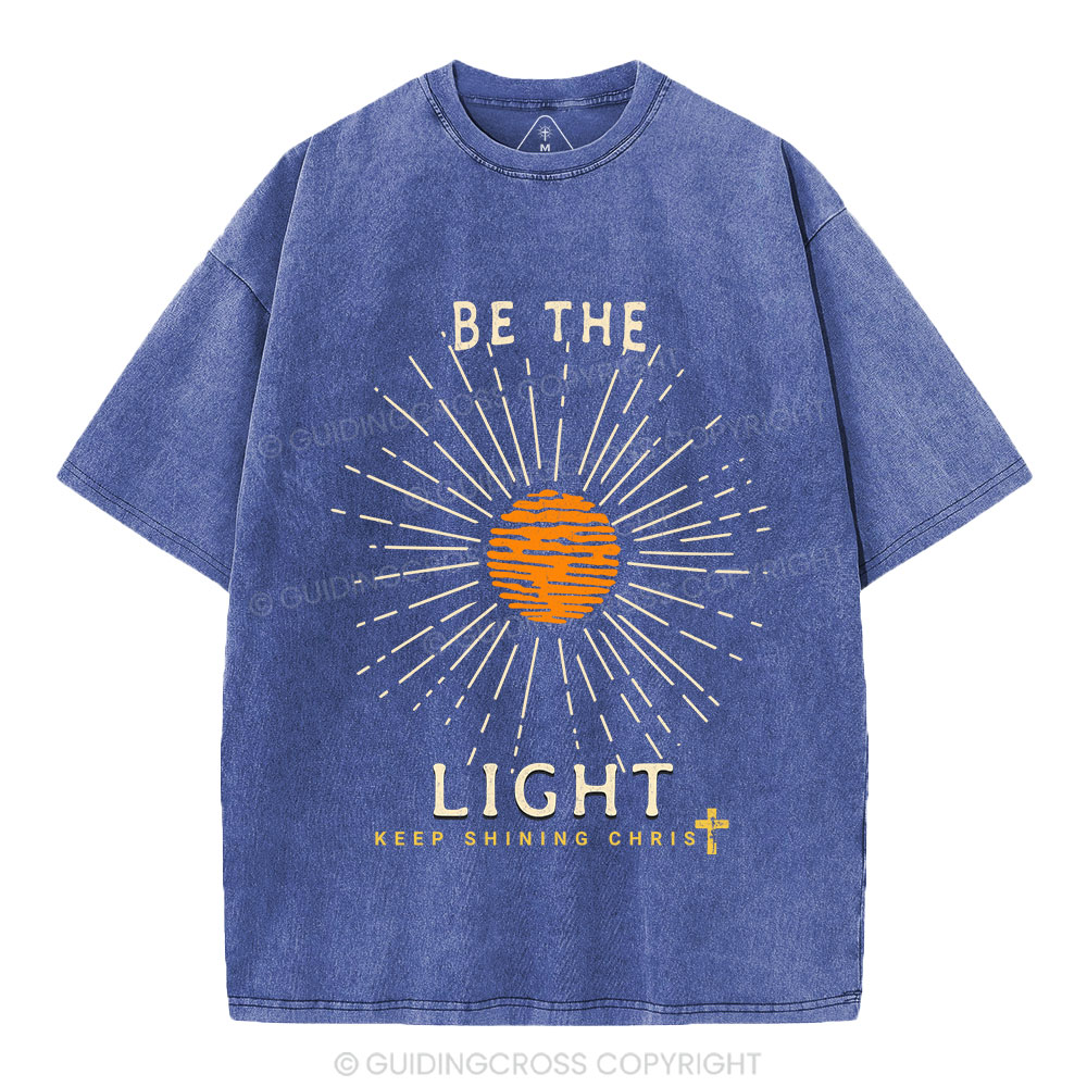Be The Light Christian Washed T-Shirt