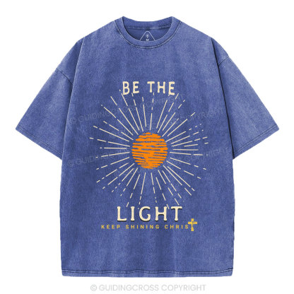 Be The Light Christian Washed T-Shirt