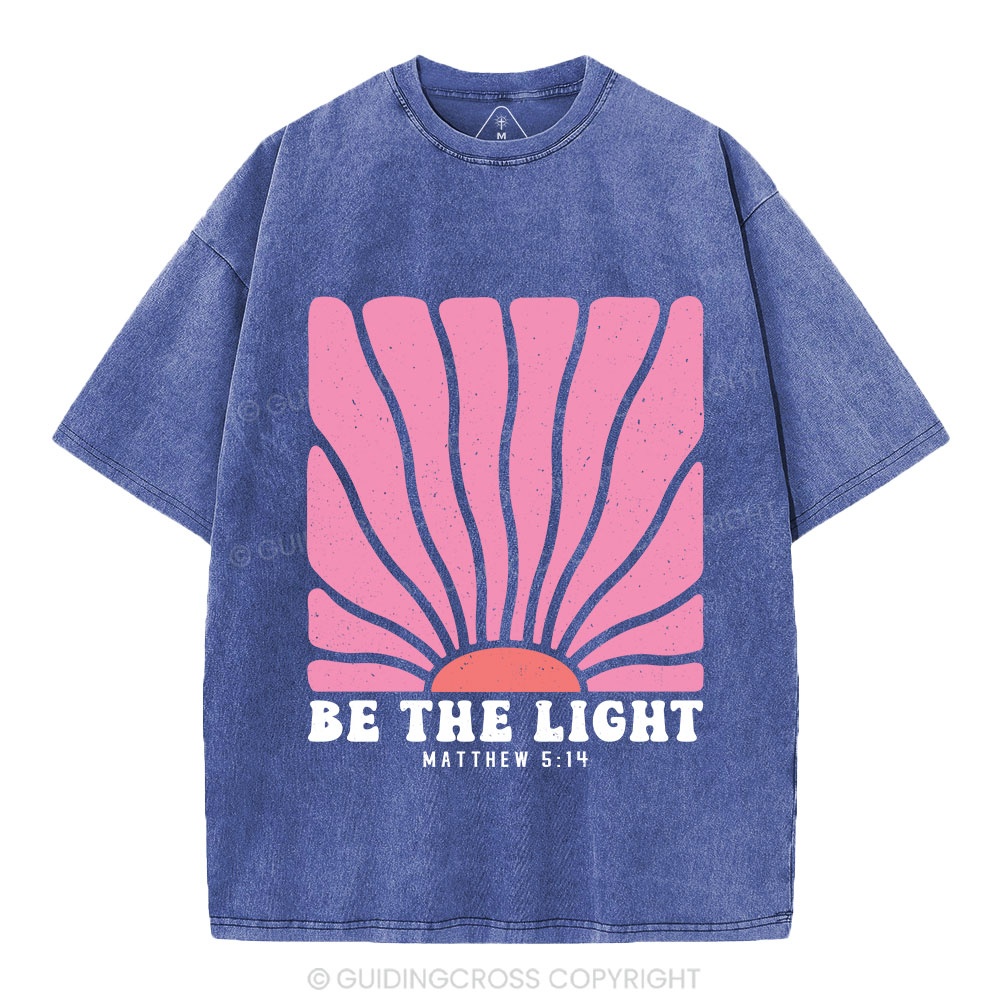 Be The Light Christian Washed T-Shirt