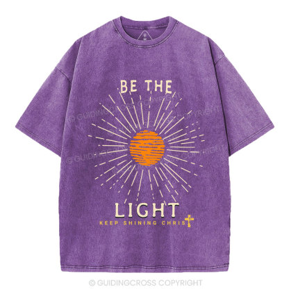 Be The Light Christian Washed T-Shirt