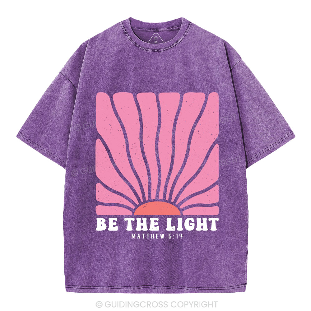 Be The Light Christian Washed T-Shirt