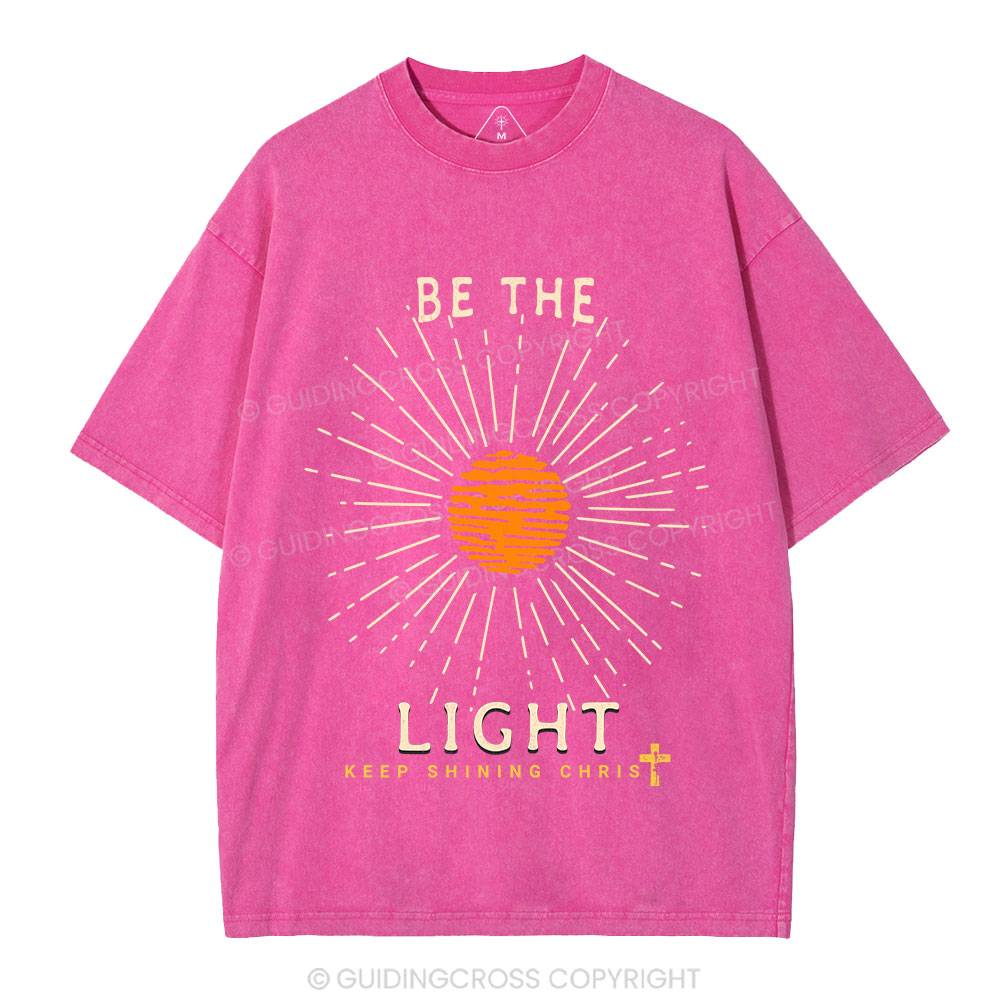 Be The Light Christian Washed T-Shirt