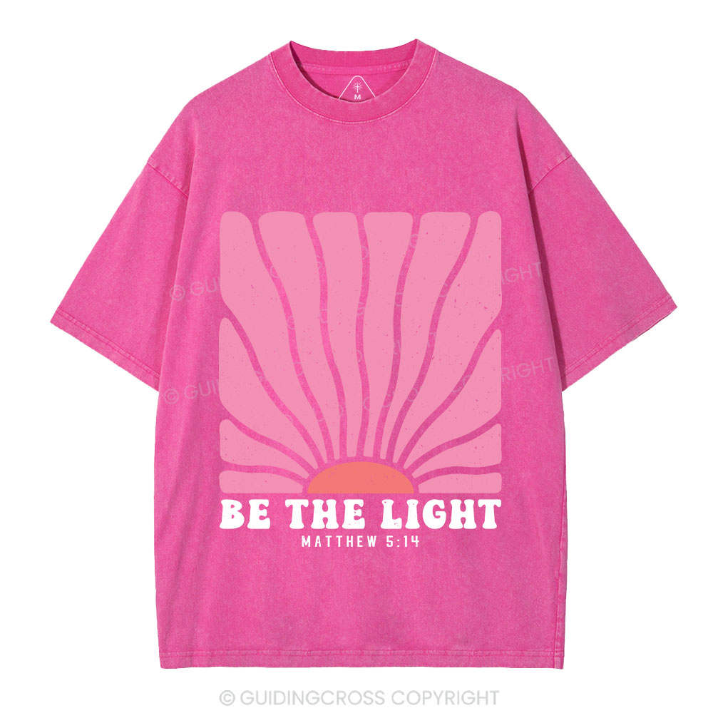 Be The Light Christian Washed T-Shirt