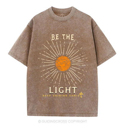 Be The Light Christian Washed T-Shirt