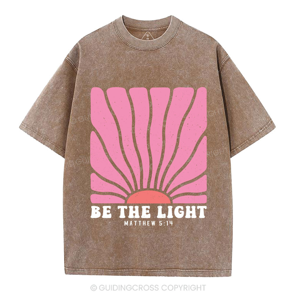 Be The Light Christian Washed T-Shirt