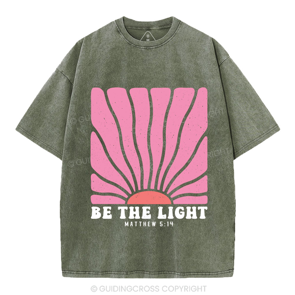 Be The Light Christian Washed T-Shirt