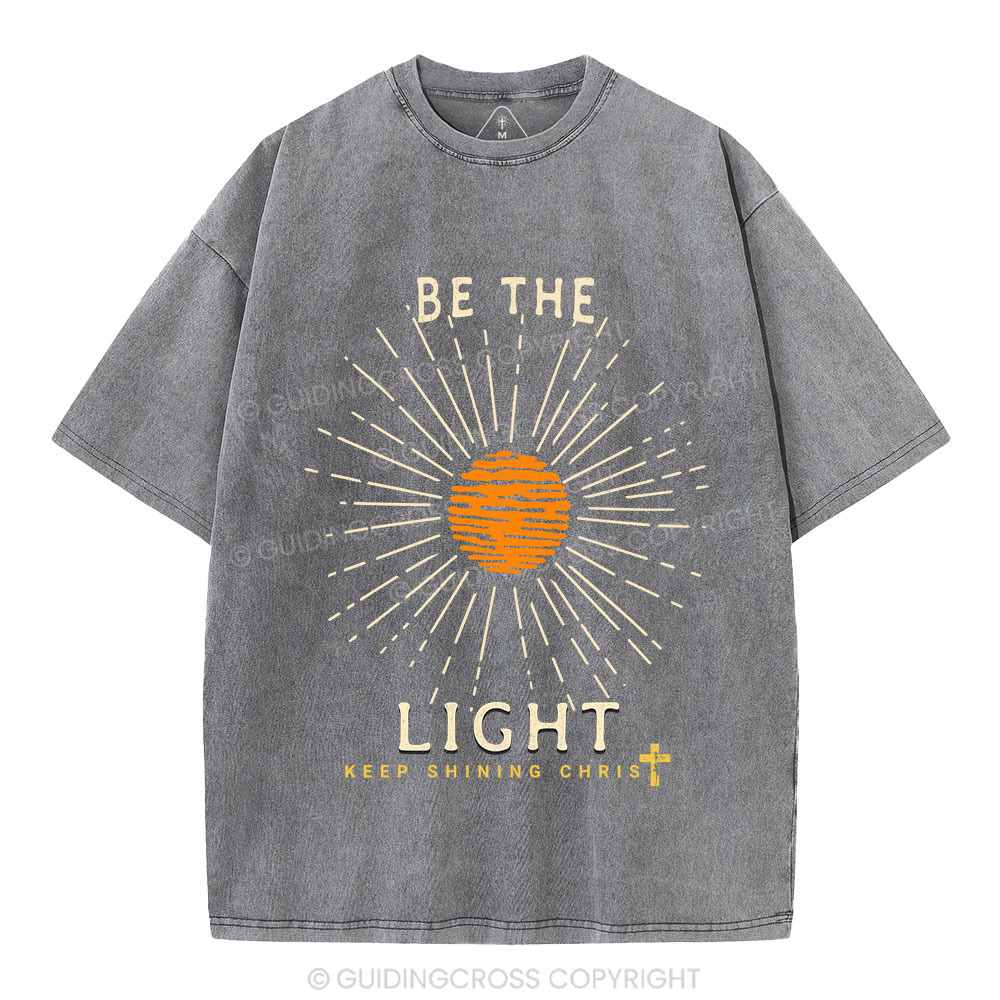 Be The Light Christian Washed T-Shirt