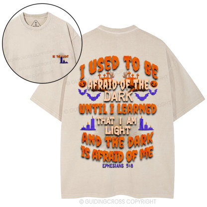 Be The Light Christian Washed T-Shirt