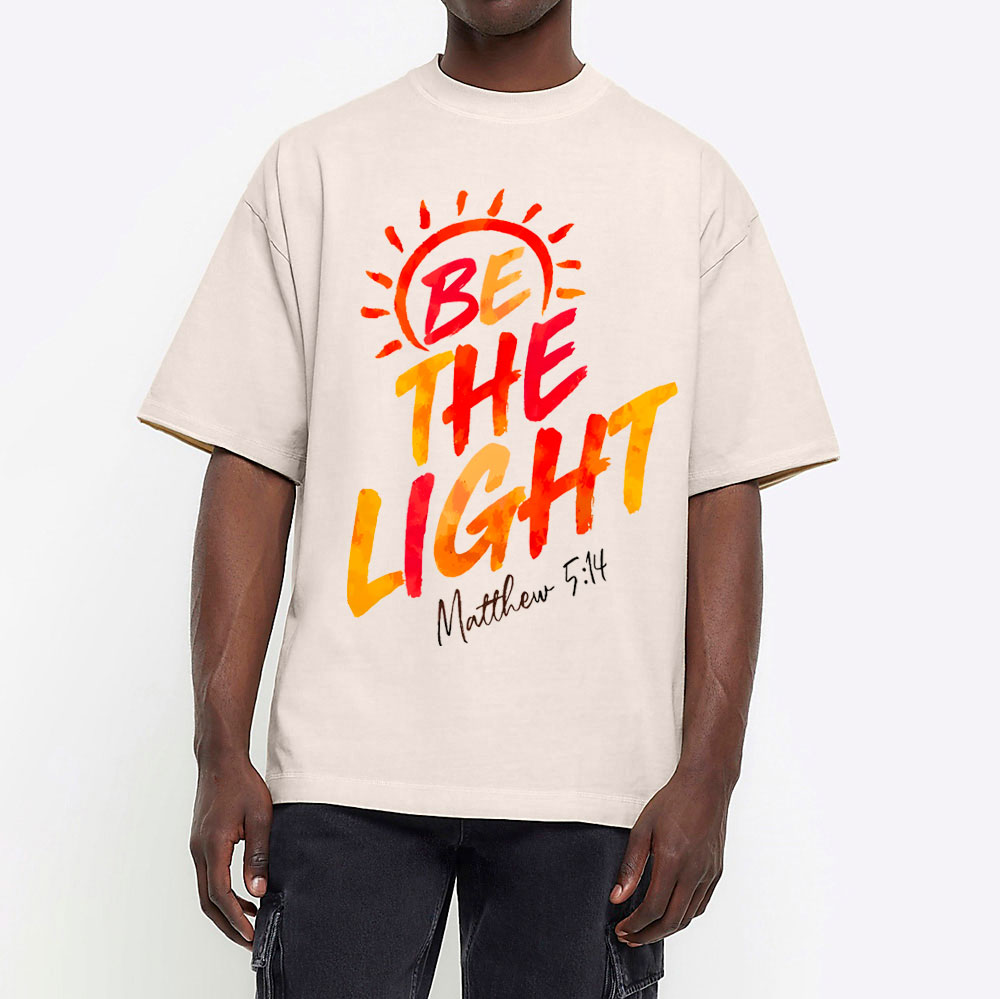 Be The Light Christian Washed T-Shirt