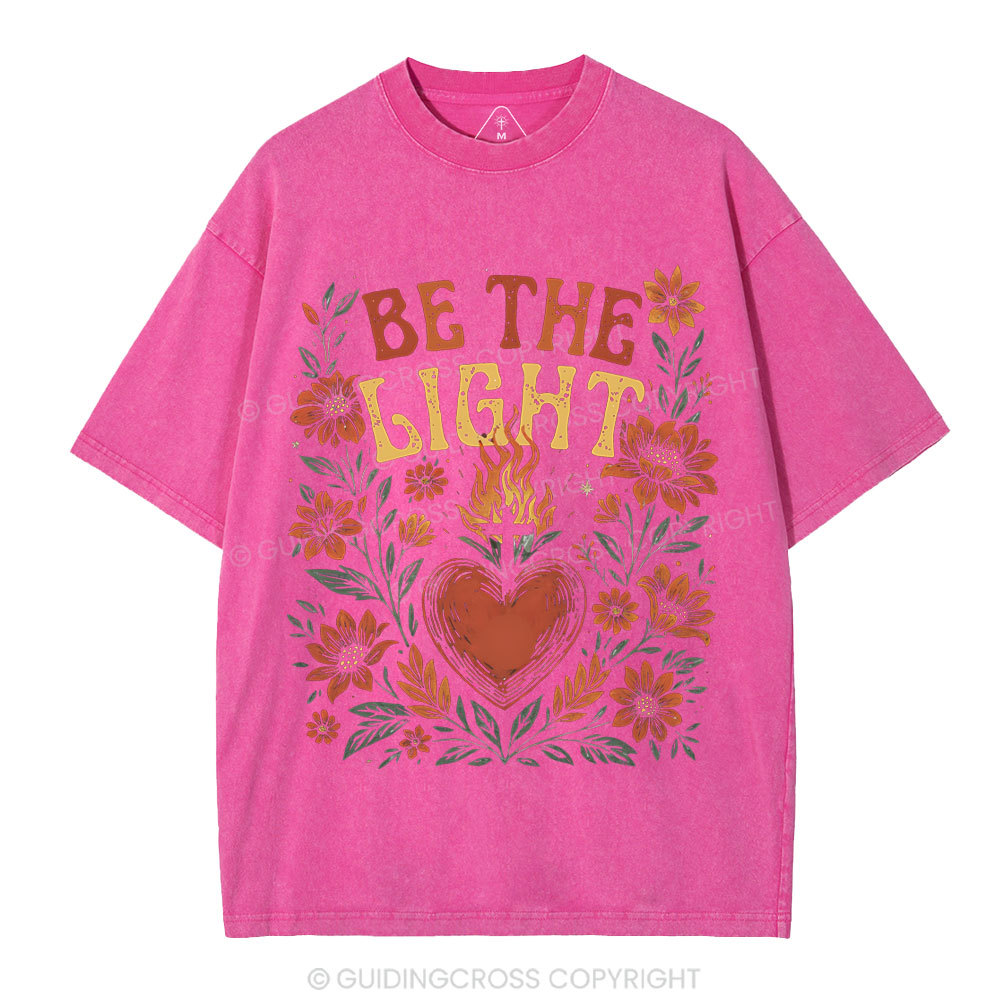 Be The Light Christian Washed T-Shirt