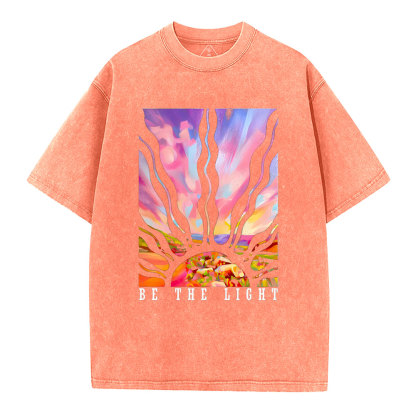 Be The Light  Christian Washed T-Shirt