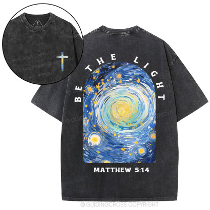 Be The Light Christian Washed T-Shirt