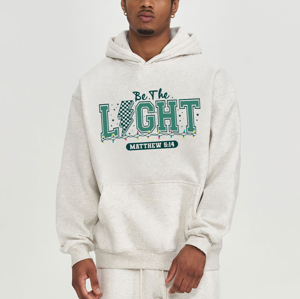 Be The Light Chritmas Christian Fleece Hoodie Set