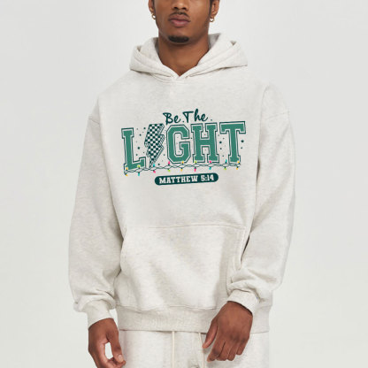 Be The Light Chritmas Christian Fleece Hoodie Set