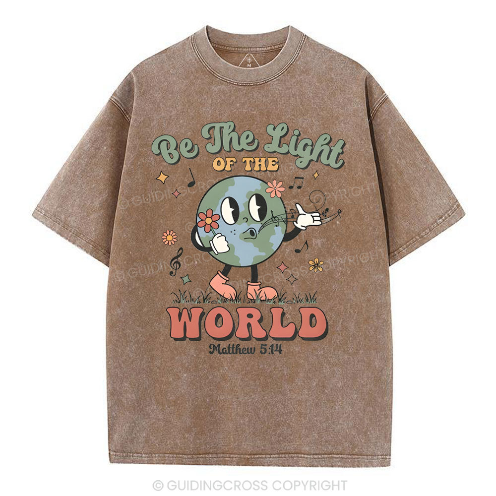 Be The Light Of The World Christian Washed T-Shirt