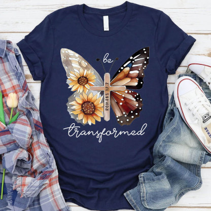 Be Transformed Butterfly Christian T-Shirt