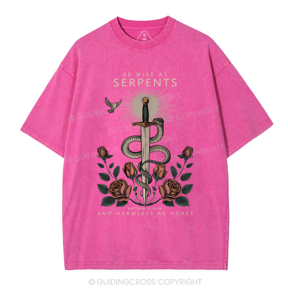 Be Wise As Sherpents And Harmless As Doves Christian Washed T-Shirt