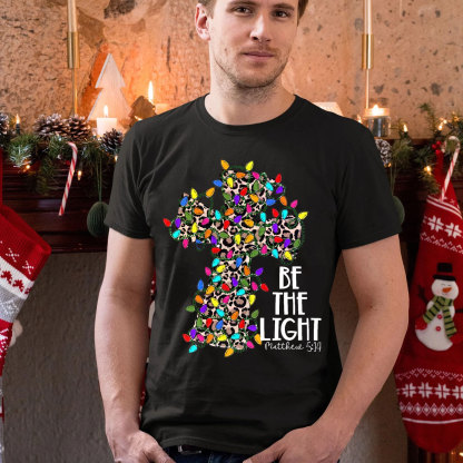 Be The Light Christian Christmas T-Shirt
