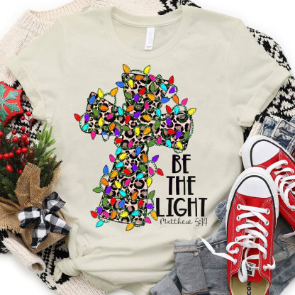 Be The Light Christian Christmas T-Shirt