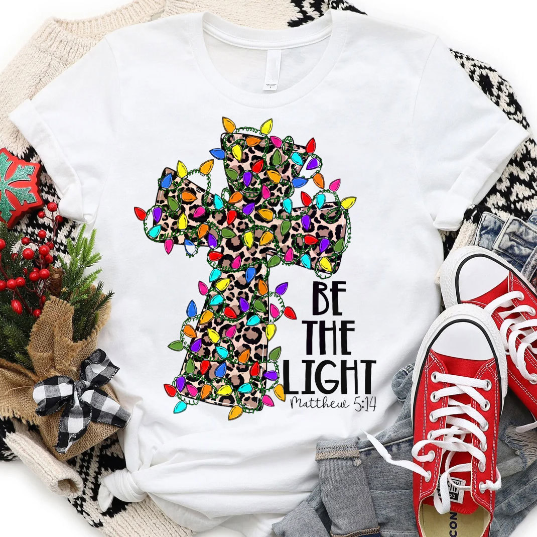 Be The Light Christian Christmas T-Shirt