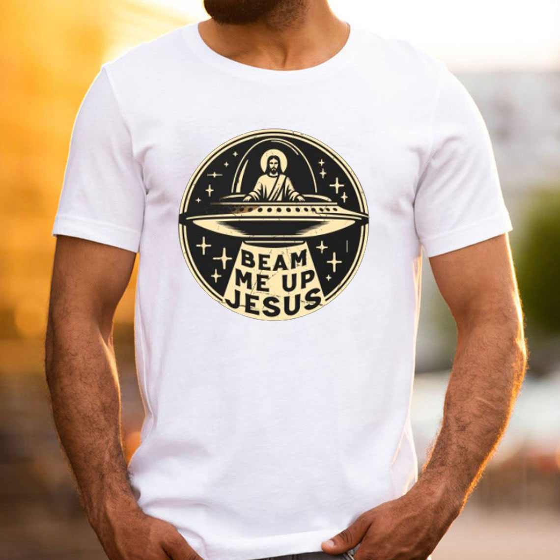 Beam Me Up Jesus Christian T-Shirt