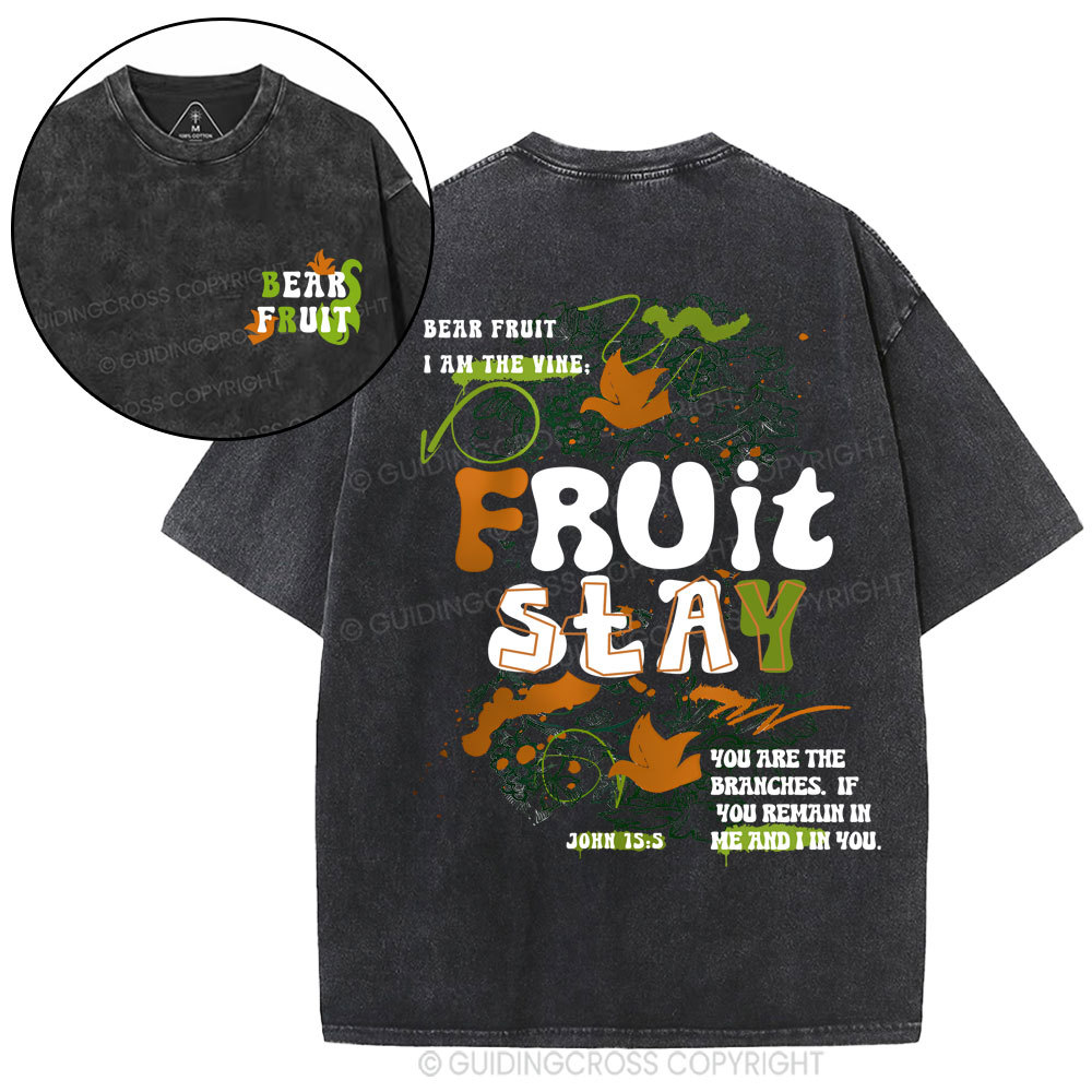 Bear Friut Christian Washed T-Shirt
