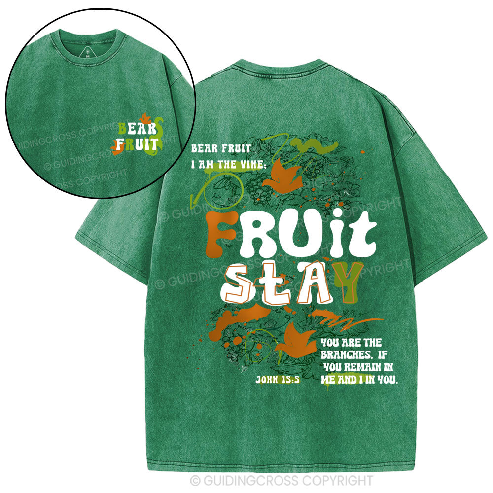 Bear Friut Christian Washed T-Shirt