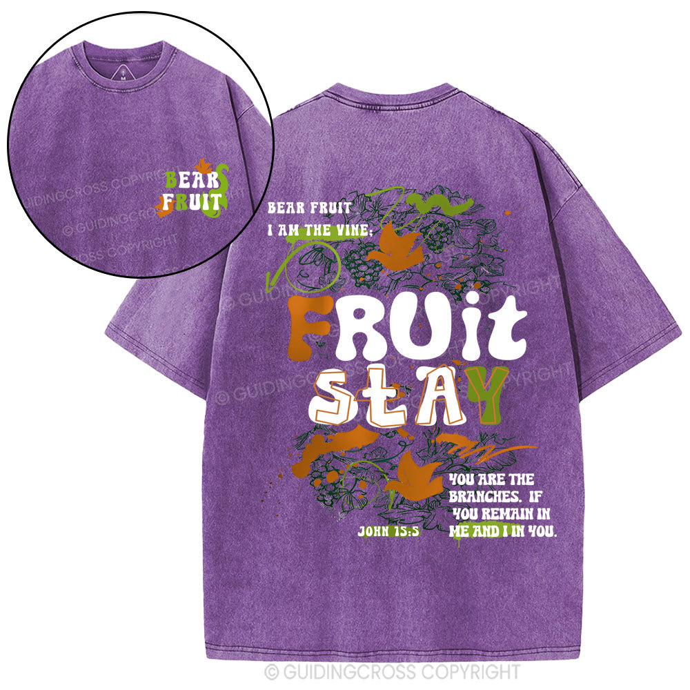 Bear Friut Christian Washed T-Shirt