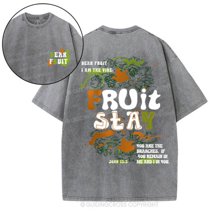 Bear Friut Christian Washed T-Shirt
