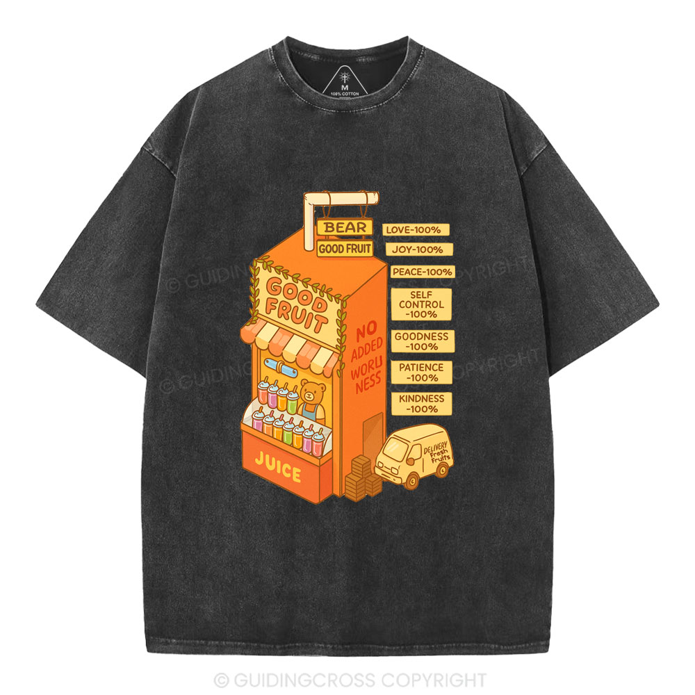 Bear Good Fruit Christian Washed T-Shirt